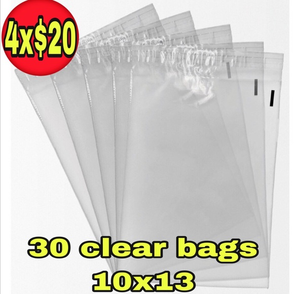 30 10x13 clear storage self seal bags - Picture 2 of 3